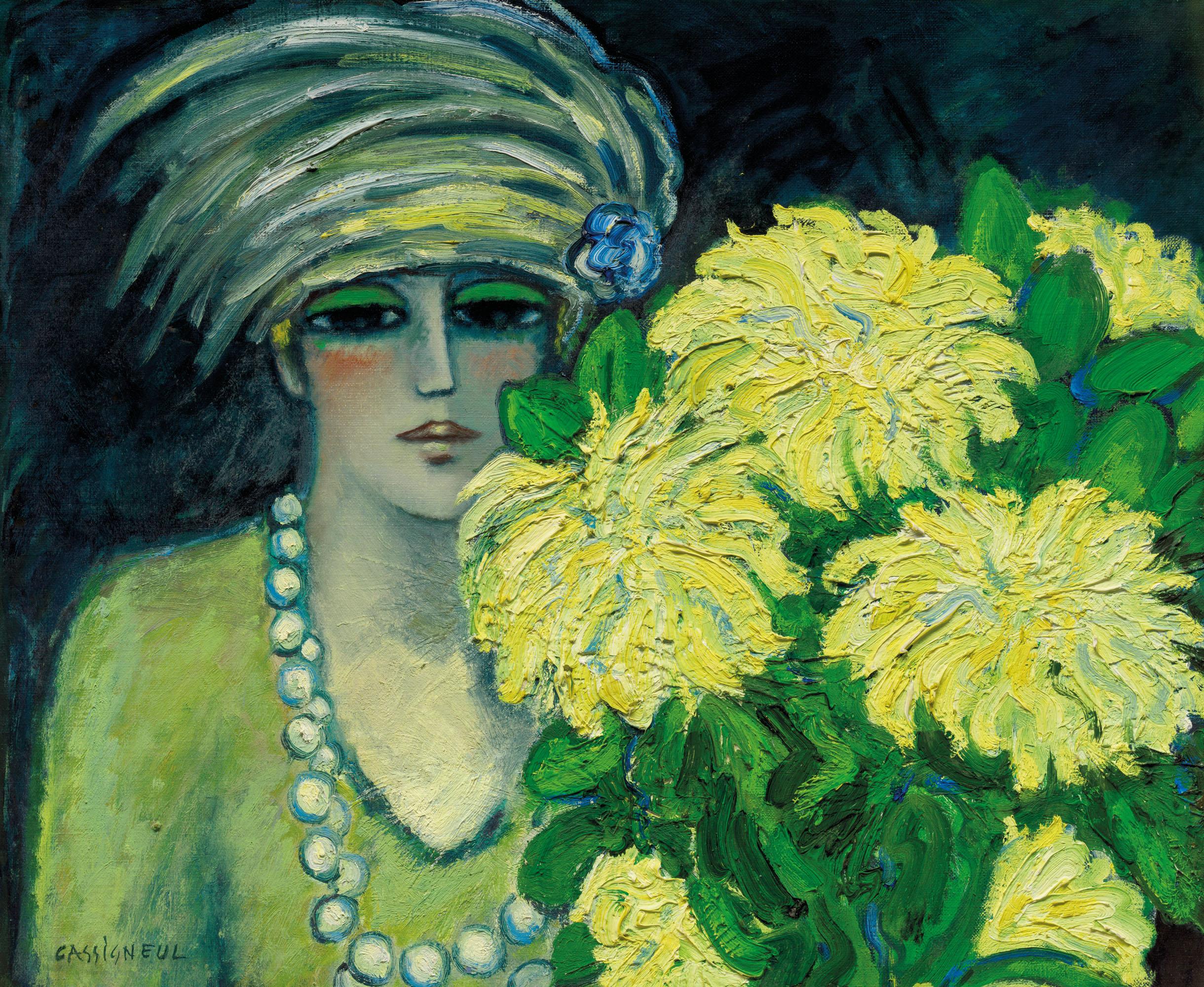 Jean-Pierre Cassigneul - Femme Et Fleurs