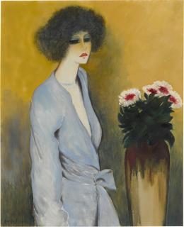Jean-Pierre Cassigneul - Femme et fleurs