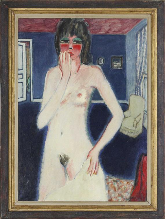 Jean Pierre Cassigneul - Femme nue dans la chambre bleue