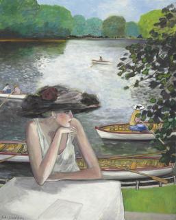 Jean-Pierre Cassigneul - Les barques au Printemps