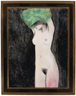 Jean-Pierre Cassigneul - Nu à la blouse verte