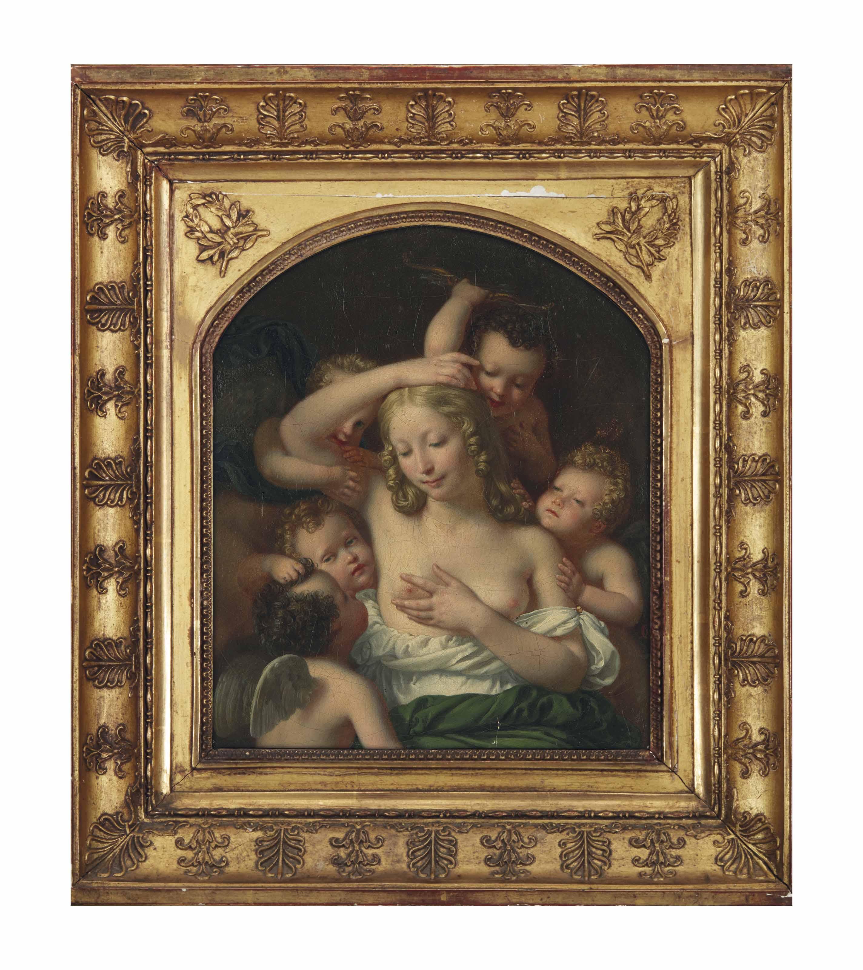 Jean-Pierre Granger - Une Nymphe entourée par des amours