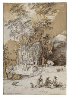 Jean-Pierre-Louis-Laurent Houel - Repos En Bordure De Forêt