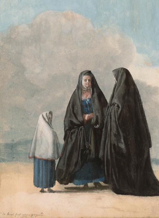 Jean-Pierre-Louis-Laurent Houël - Women in Sicilian and Maltese costume