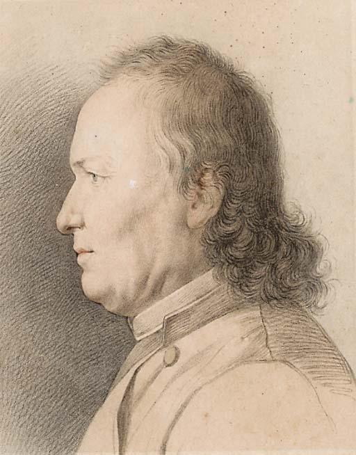 Jean-Pierre-Paul Saint-Ours - Portrait of a man in profile to the left