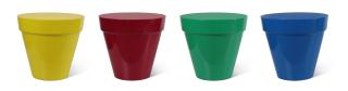 Jean Pierre Raynaud - (i) Pot jaune (ii) Pot rouge(iii) Pot vert(iv) Pot bleu