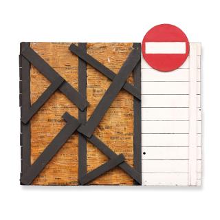 Jean-Pierre Raynaud - Interdiction Noire Sur Papier Jaune