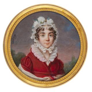 Jean Pierre Thiboust - Portrait of a lady, circa 1815