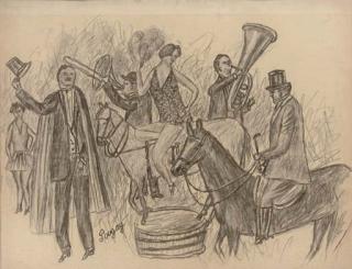 Jean Pougny - La parade du cirque