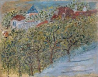 Jean Pougny - Village derrière les arbres