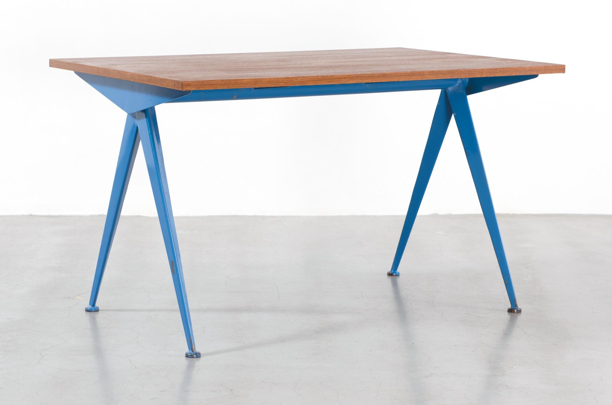 Jean Prouvé - Cafétéria Table No. 512 (Blue)