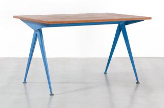 Jean Prouvé - Cafétéria Table No. 512 (Blue)
