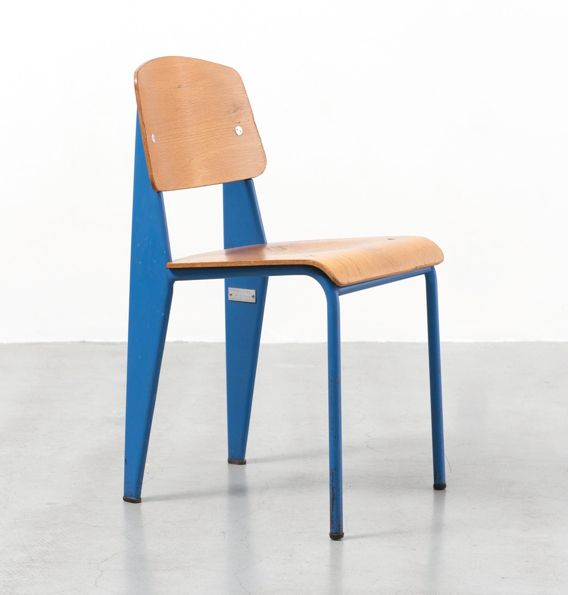 Jean Prouvé - Metropole Chair No. 305 (Blue)