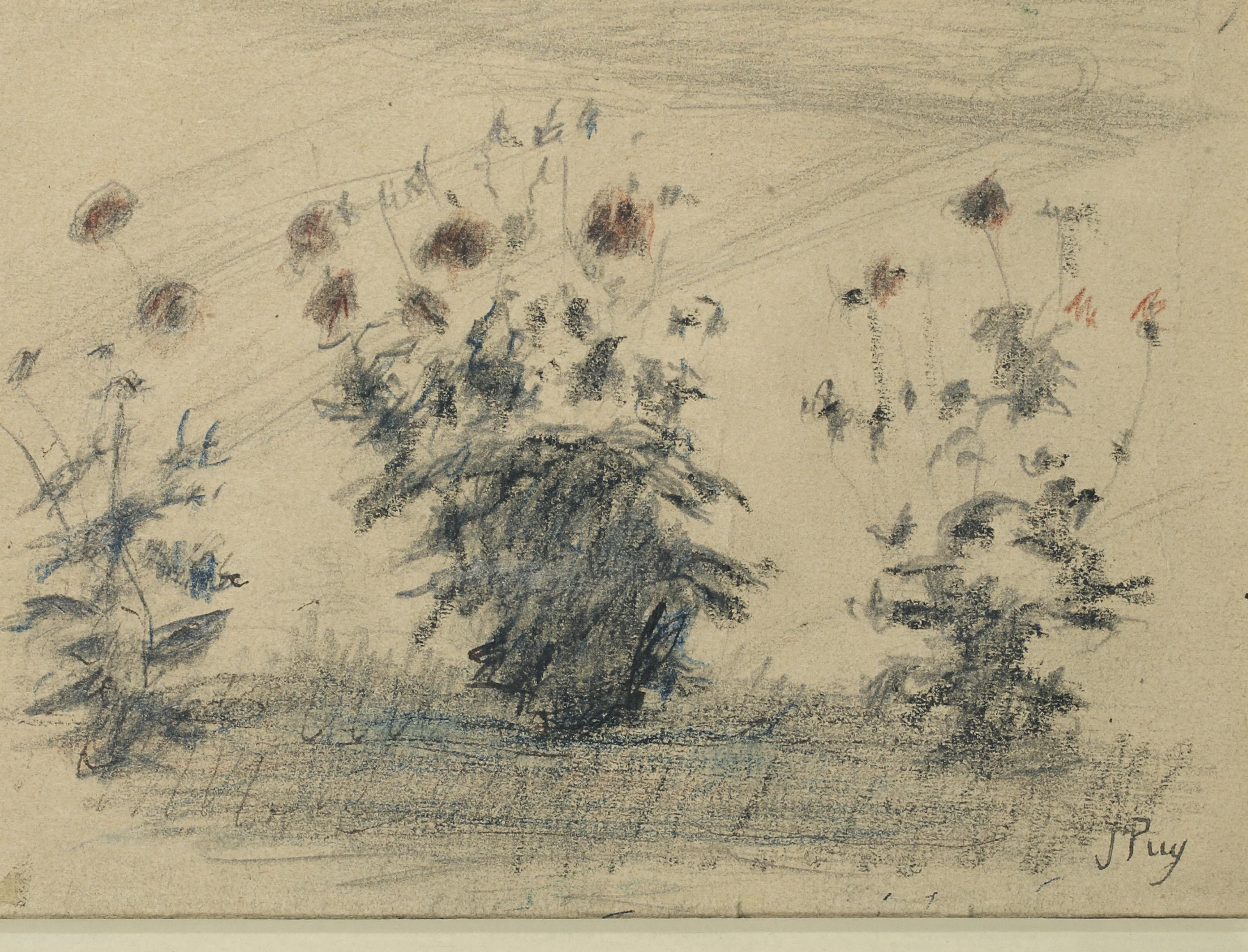 Jean Puy - Arbustes sur la terrasse