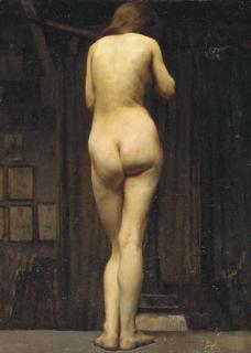 Jean Puy - Femme Nue, En Pied, Vue de Dos