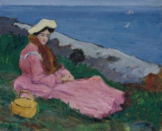 Jean Puy - Jeune Femme Sur La Plage