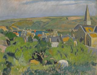 Jean Puy - Le Verger Et Le Village Dominant La Rivière