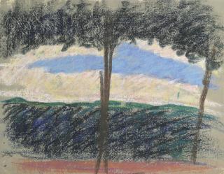 Jean Puy - Paysage (recto); Portrait de femme (verso)