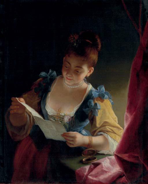 Jean Raoux - A young lady reading