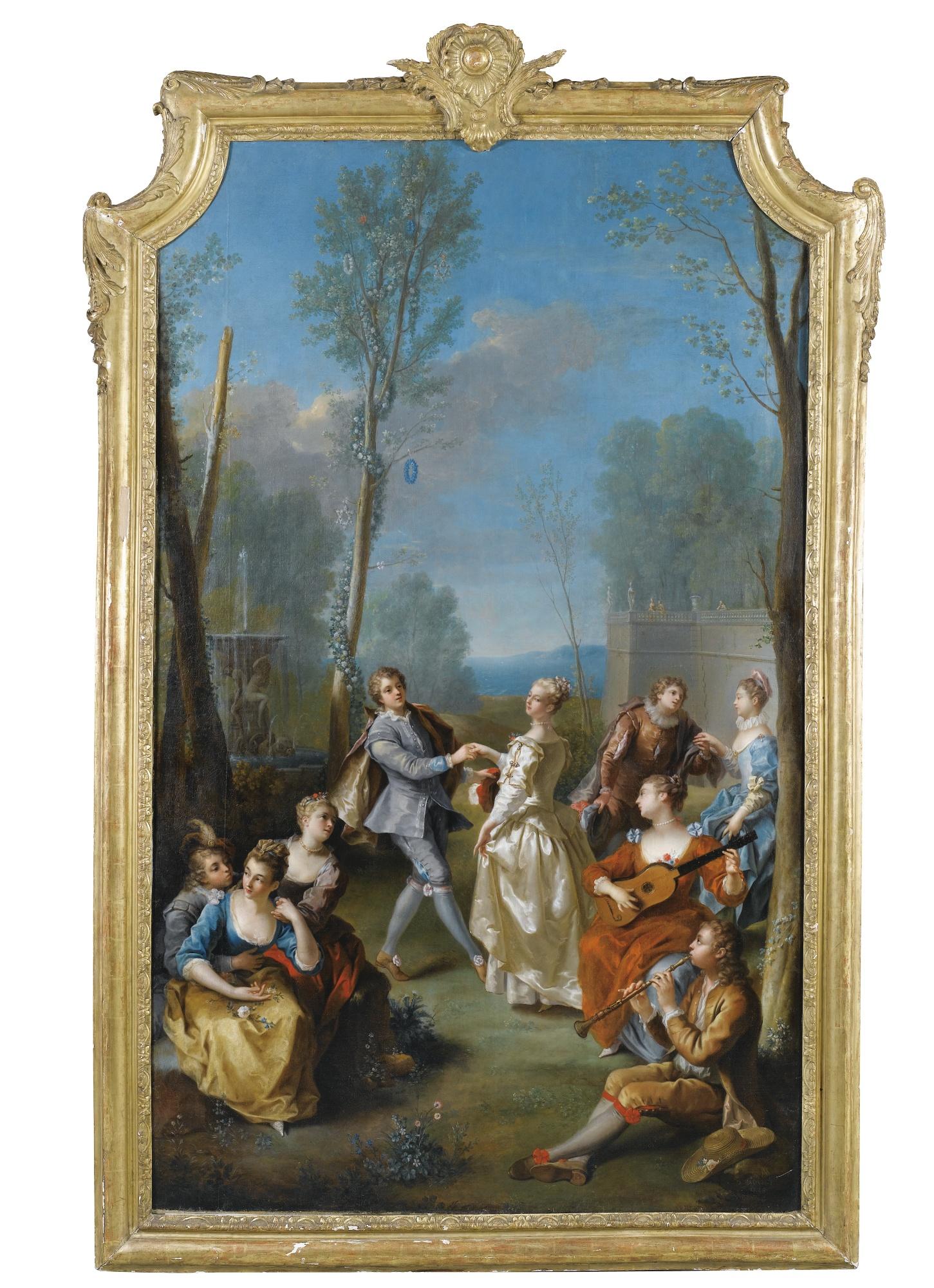 Jean Raoux - La Dansejean Raoux ; The Dance ; Signed And Dated Lower Right ; Oil On Canvas