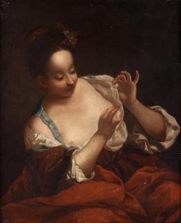 Jean Raoux - Women in a red dress