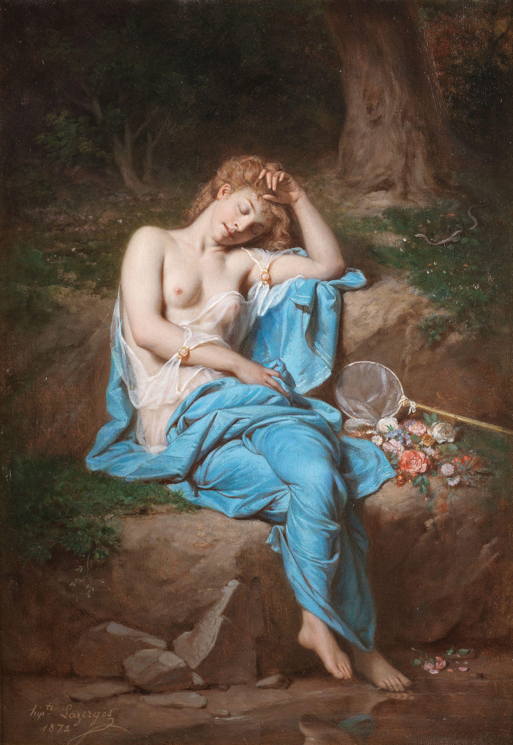 Jean Raymond Hippolyte Lazerges - A sleeping beauty