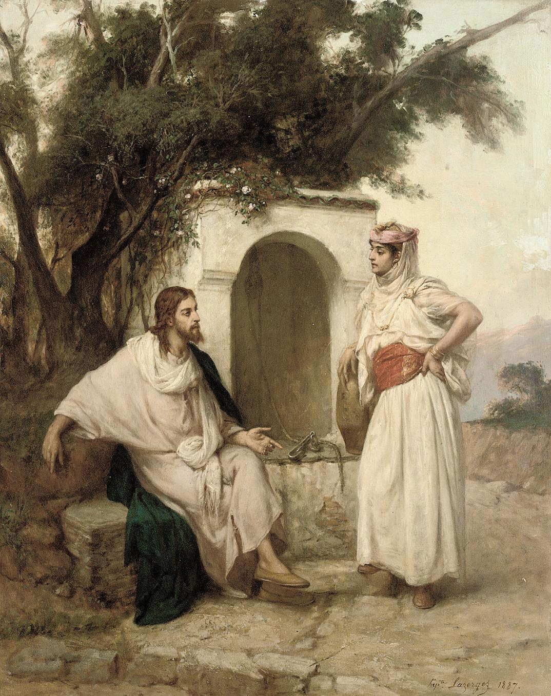 Jean Raymond Hippolyte Lazerges - Christ and the woman of Samaria