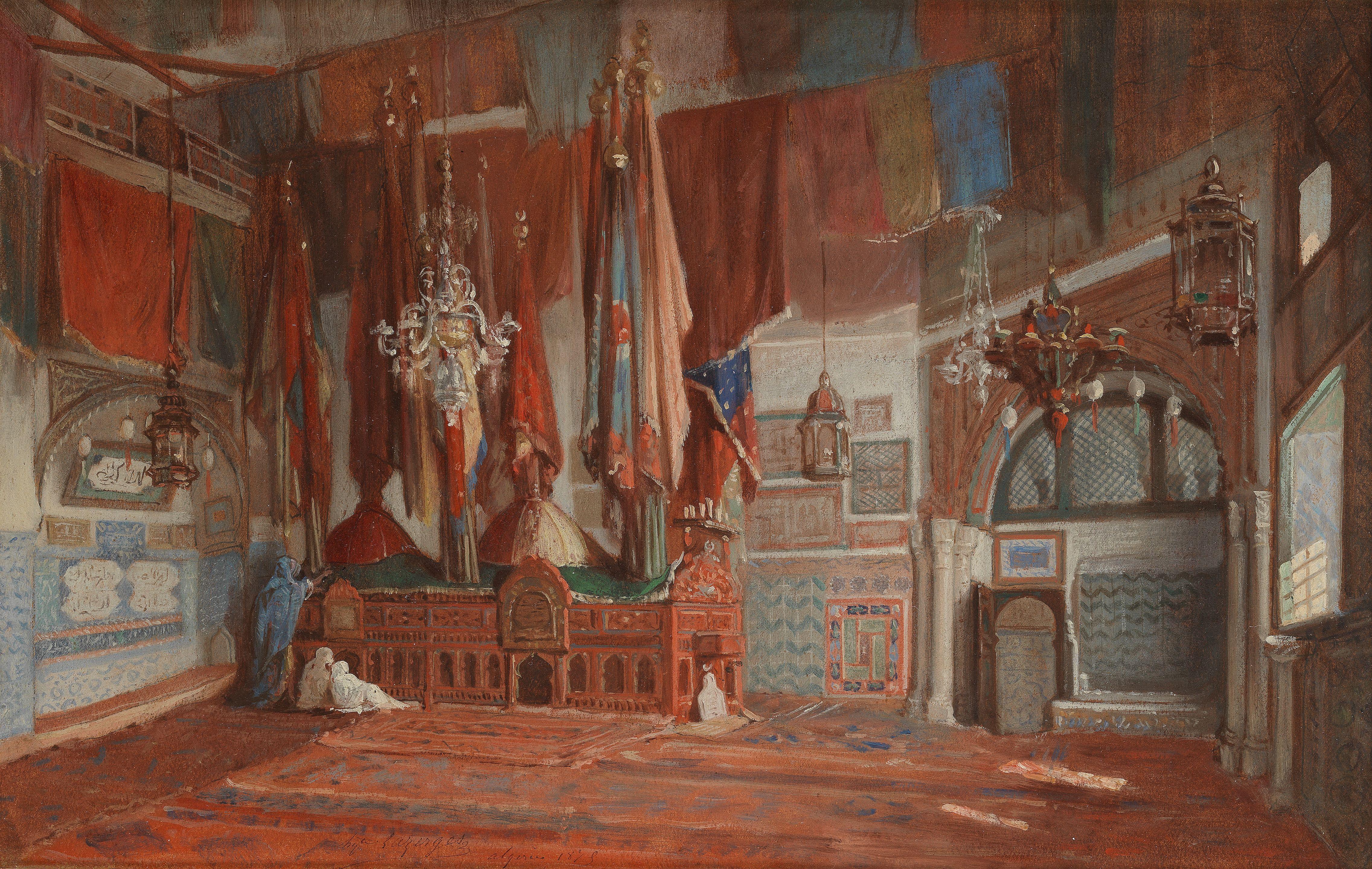 Jean Raymond Hippolyte Lazerges - The Tomb of Sidi Abderrahmane Al-Thaalibi