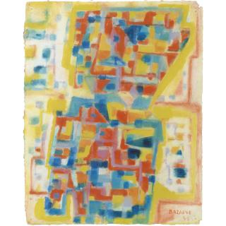 Jean René Bazaine - Figure Sur Fond D\'Arbre