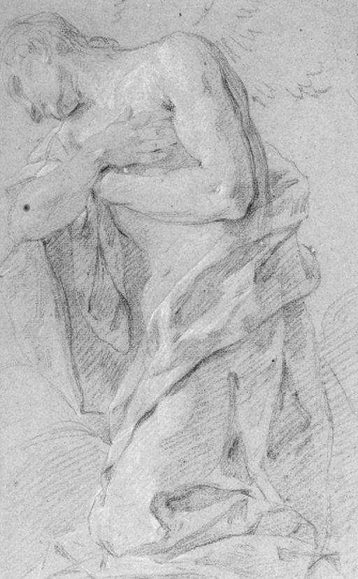 Jean Restout - An angel kneeling in adoration