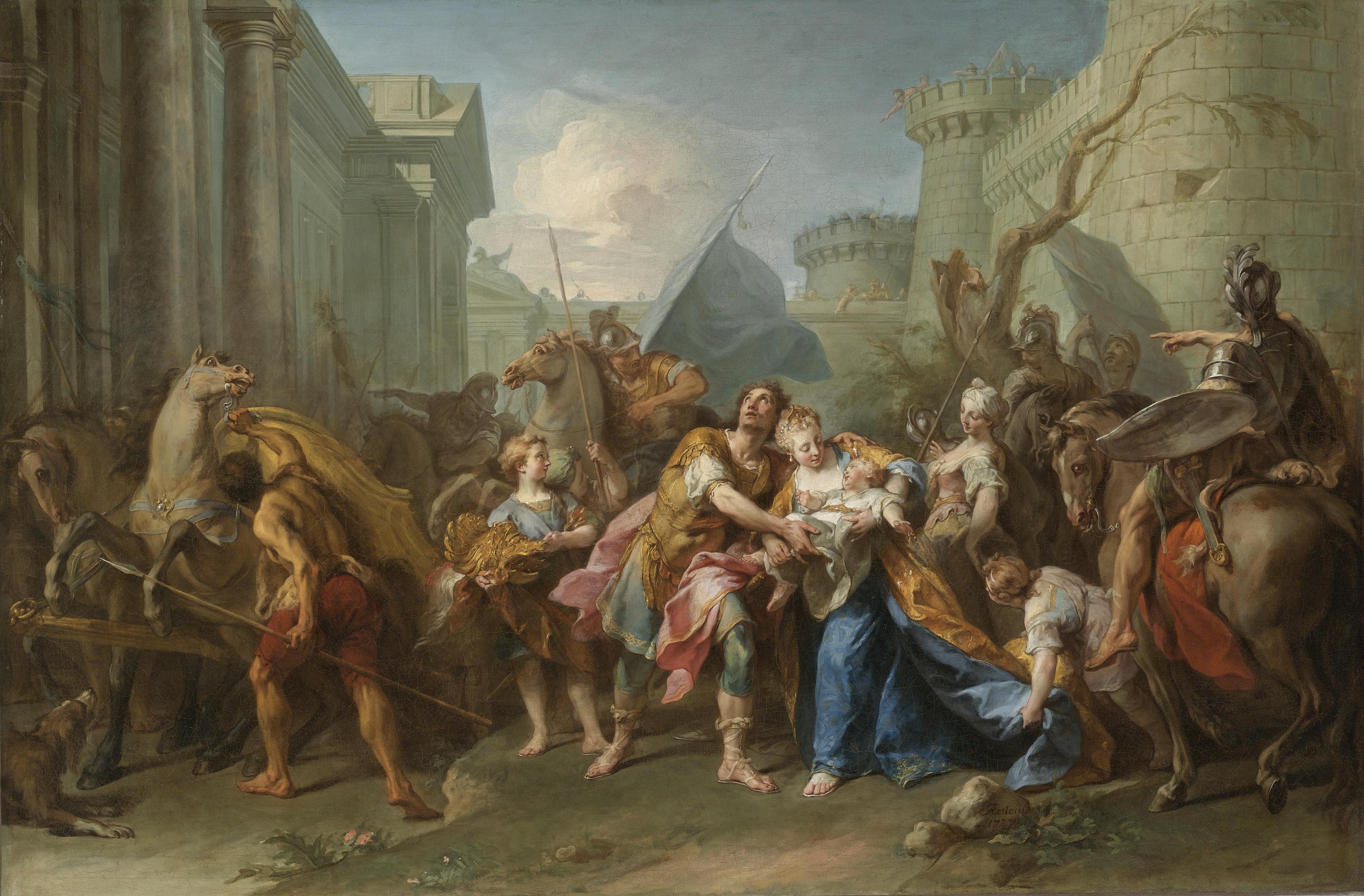 Jean Restout - Hector Taking Leave Of Andromache