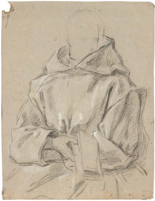 Jean Restout - Portait de Dom Louis Baudoin du Basset En Buste