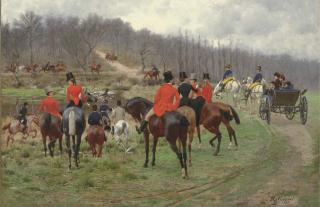 Jean Richard Goubié - The Stag Hunt