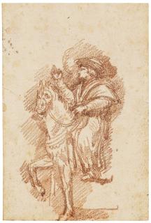 Jean-Robert Ango - A Cleric on horseback giving his blessing, traditionally identified as Clement XIII