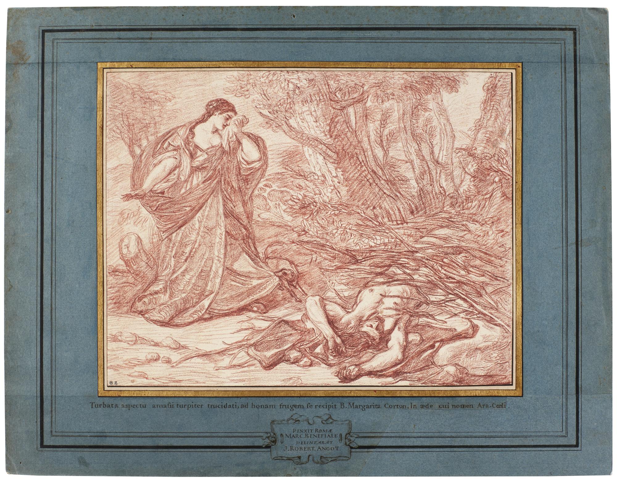 Jean-Robert Ango - Margaret Of Cortona Finding The Body Of Her Lover, After Marco Benefial