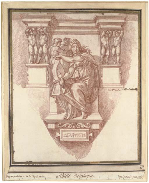 Jean-Robert Ango - The Delphic Sibyl, After Michelangelo
