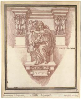 Jean-Robert Ango - The Delphic Sibyl, After Michelangelo