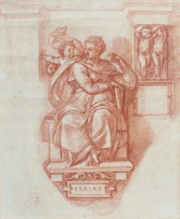 Jean-Robert Ango - The prophet Isaiah, from the ceiling of the Sistine Chapel, after Michelangelo
