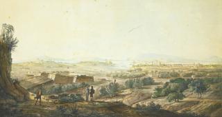 Jean Rodolphe Gautier - A View Of Toulon From The Fort D\'Artigues