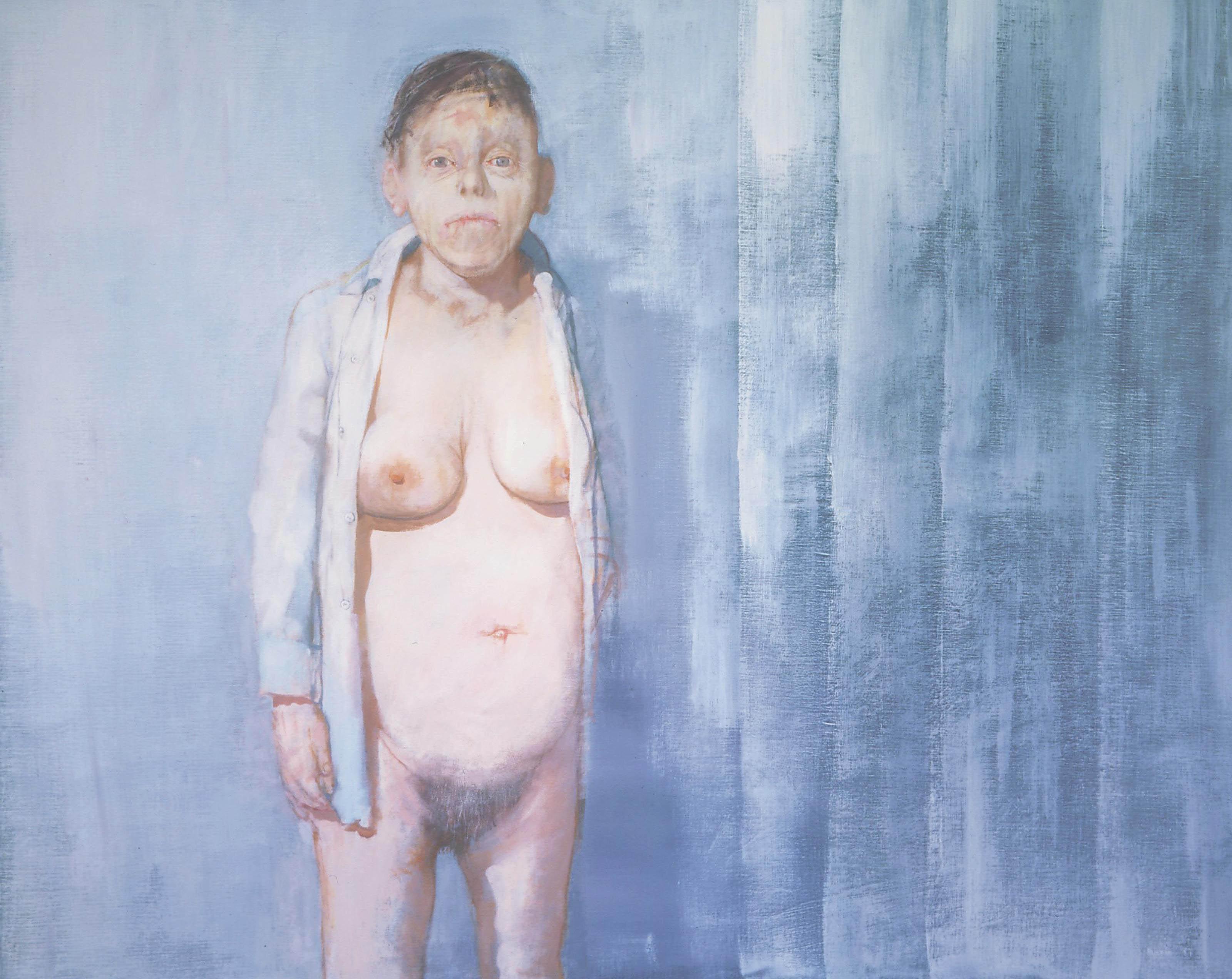 Jean Rustin - Femme en blouse blanche