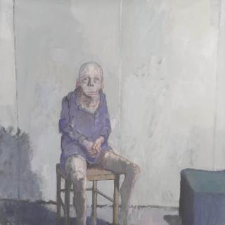 Jean Rustin - Homme à la veste violette