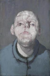 Jean Rustin - Portrait en veste bleu