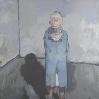 Jean Rustin - Sans titre (personne en veste bleu)