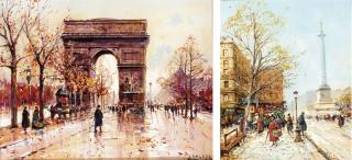 Jean Salabet - L\'Arc De Triomphe; And La Bastille, Paris