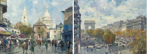 Jean Salabet - Montmartre; and Les Champs Elysées