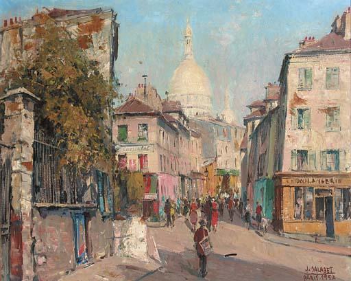 Jean Salabet - Montmartre, Sacre Coeur beyond