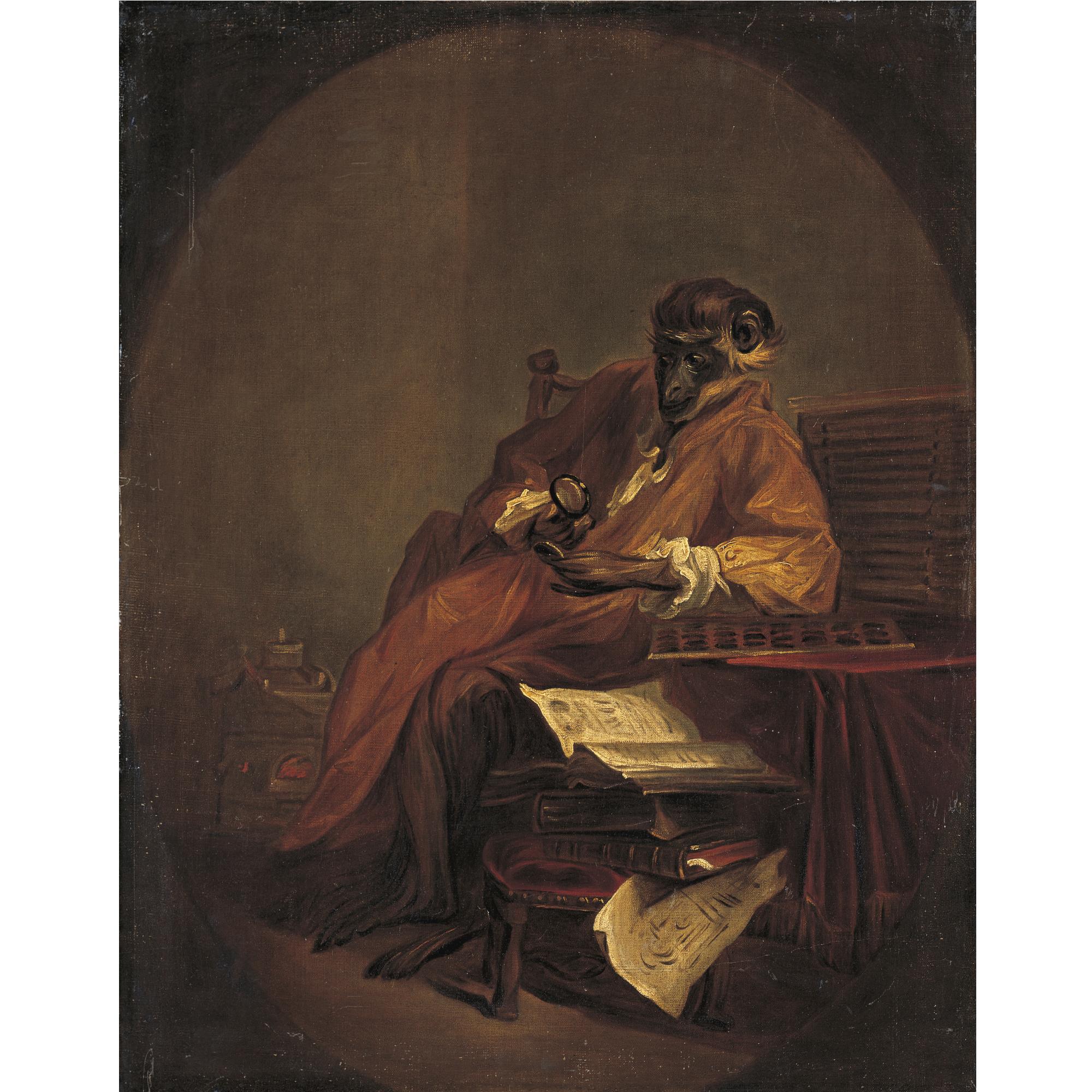 Jean-Siméon Chardin - \'Le Singe Antiquaire\'