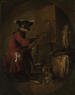 Jean Siméon Chardin - Le singe peintre (\'The Monkey Painter\')