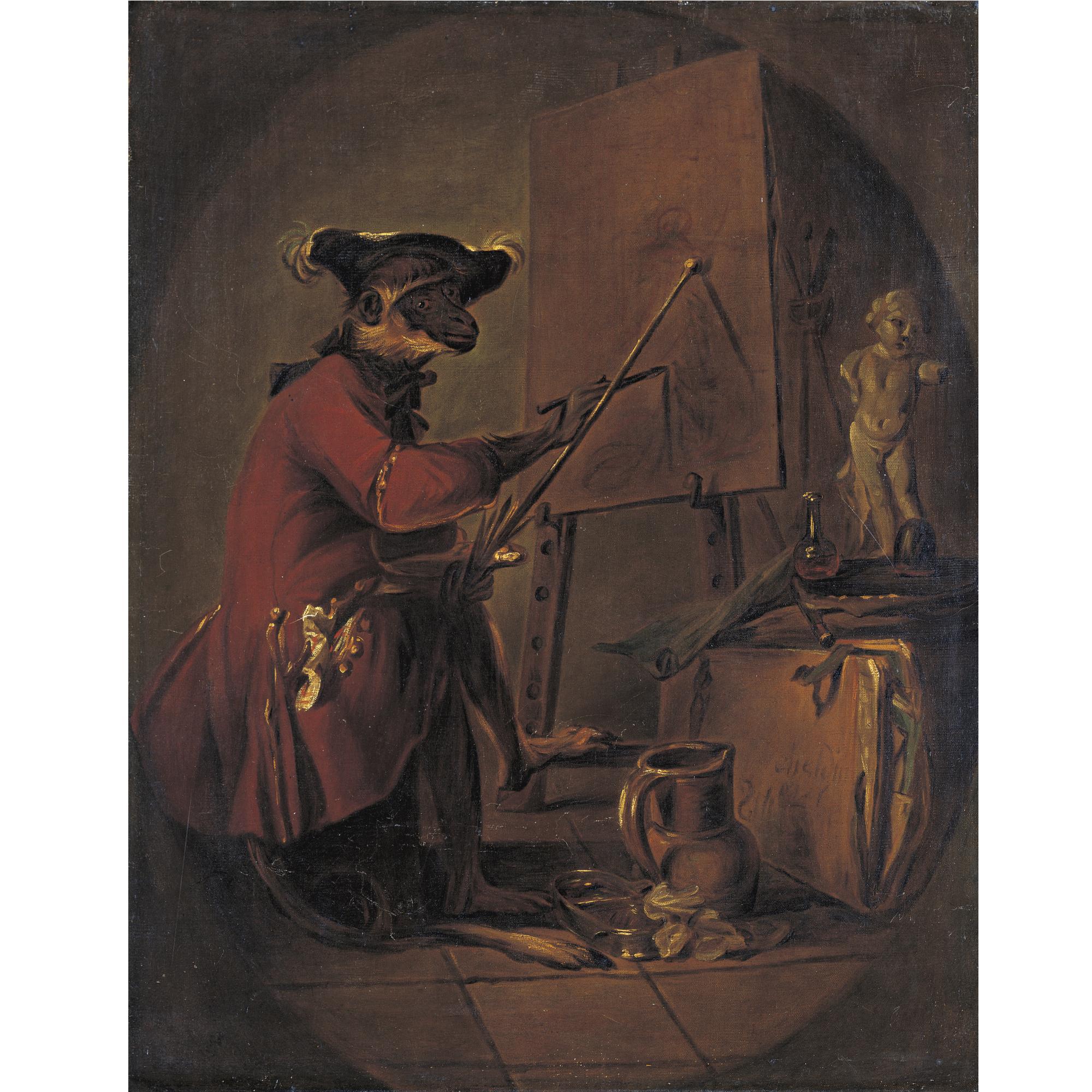 Jean-Siméon Chardin - \'Le Singe Peintre\'