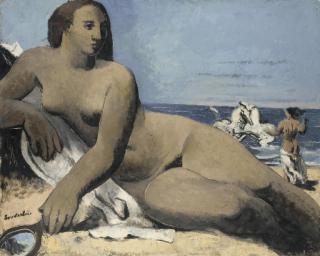 Jean Souverbie - Baignade Des Chevaux